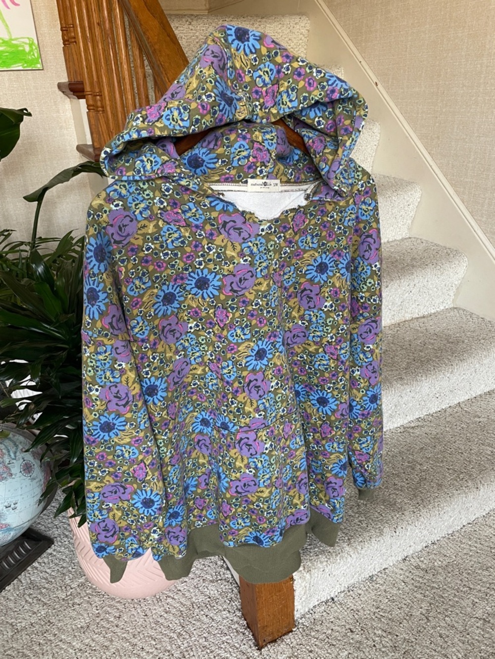 Natural Life Bohemian Oversized Floral Hoodie - Picture 2 of 14